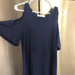 Navy knee length dress